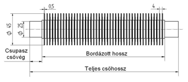 Acélbordás cső